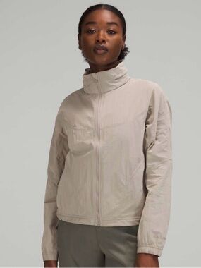 Lululemon Lightweight Hooded Jacket Grey Riverstone 12